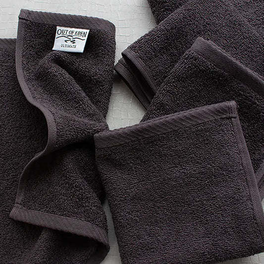 Cotton Face Cloths 500gsm – Super Soft & Quick-Drying (Anthracite) – Pack of 5