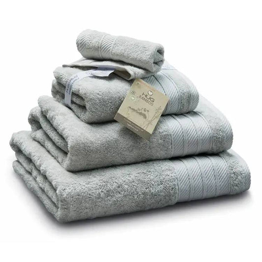 Hug Bamboo Face Towel – Ultra-Soft, Eco-Friendly Luxury in Light Gray